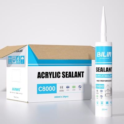 Milk White Waterproof Acrylic Sealant One Component Siliconized Acrylic Caulk