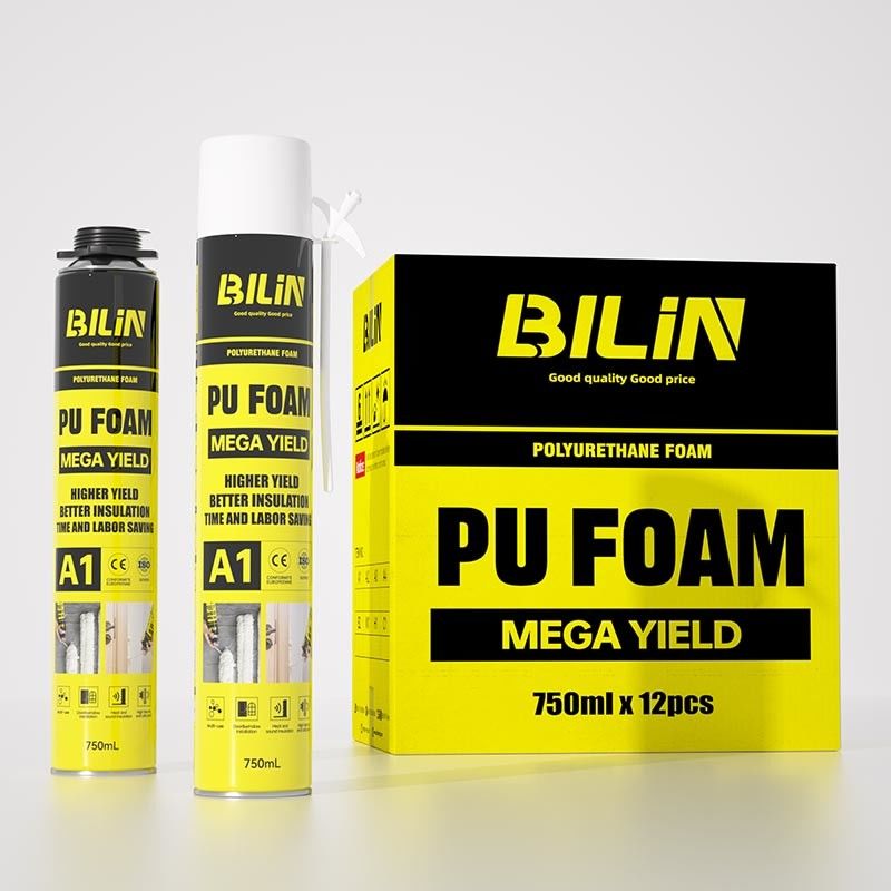 Stabile alta resa espandente schiuma porte e finestre installazione poliuretano espandente schiuma spray