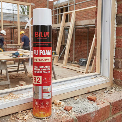 Roof Insulation Fire Resistant Polyurethane Foam Spray Fast Curing Flame Retardant PU Foam Adhesive