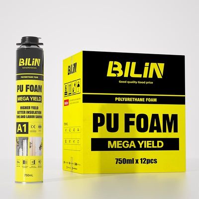 BILIN A1 Spray di schiuma di PU espandibile di alta resa riparabile per barriere insonorizzate
