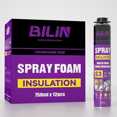 Spuma di poliuretano ignifugo personalizzabile 750 ml Multifunzionalità per costruzioni