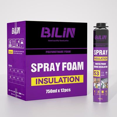 750 ml Spray PU Foam Retardante di fiamma Poliuretano Espandente Spuma Leggera
