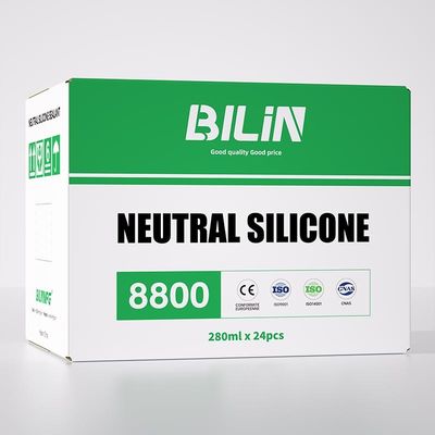 Colla di vetro neutro in silicone ad alta stabilità personalizzata per piastre di acciaio di plastica