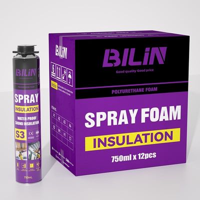 Ritenuti al fuoco Costruzione Spray Pu schiuma resistente alla muffa copertura senza cuciture