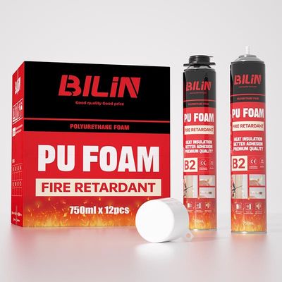 Ritenuta al fuoco ecocompatibile schiuma PU rifiuti di sigillante a prova di fuoco schiuma spray