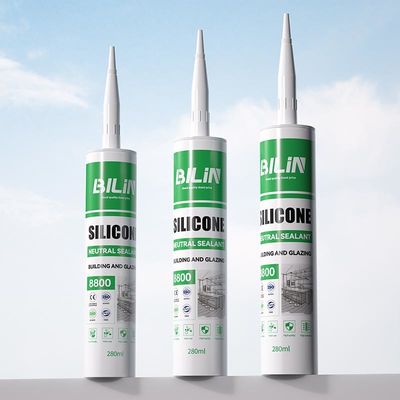 Qualità BILIN 8800 Neutro Cure Silicone Adesivo Resistenza alle intemperie Isolamento termico fabbrica