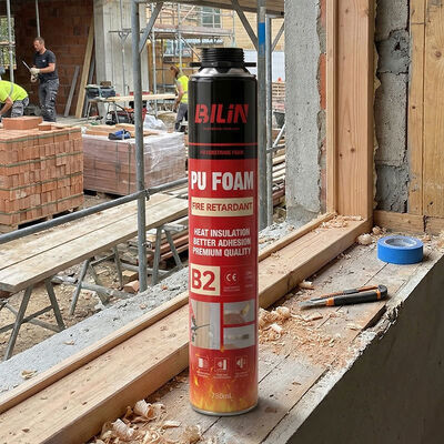 500 ml 750 ml Aerosol Fire Stop PU Foam Sealant Distributore all'ingrosso OEM B1 Cartuccia di schiuma a incendio