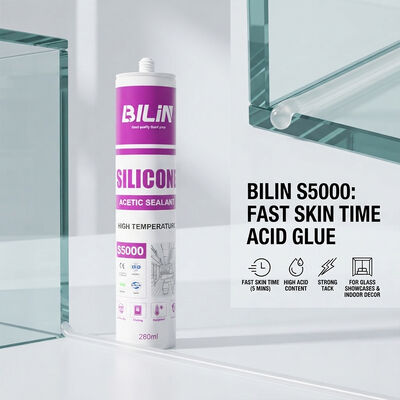 Qualità Colla resistente all'aderenza del sigillante siliconico per vetro acido a tempo rapido della pelle per vetrine in vetro e decorazioni per interni fabbrica